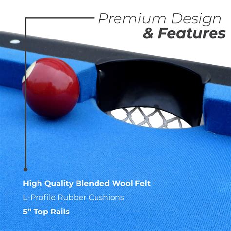 Hathaway Fairmont Portable 6 Ft Pool Table For Families With Easy