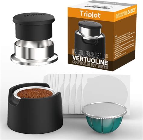 Triplot Reusable Vertuo Capsules Kit For Reuse Nespresso Vertuo Pods