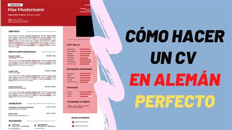 Cómo Hacer Tu Cv En Alemán Perfecto Carta De Motivación Youtube