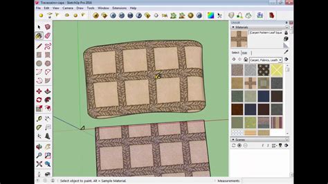 How To Projected Textures In Sketchup Youtube