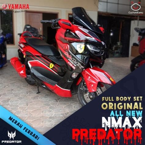 Jual Original Full Body Set All New Nmax Predator 2020 Merah Ferrari Kab Karawang Galerry