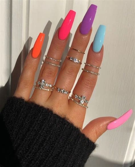 Colorful Nails Uploaded By Dreams Come True On We Heart It Artofit