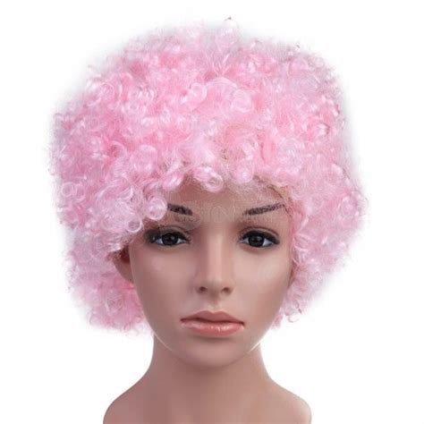 Jual Party Warna Warni Rambut Palsu Keribo Wig Kribo Keriting Wig