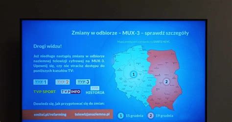 Jak odbierać MUX 3 MUX 8 kanał test6 DVB T2 HEVC zmiana standard