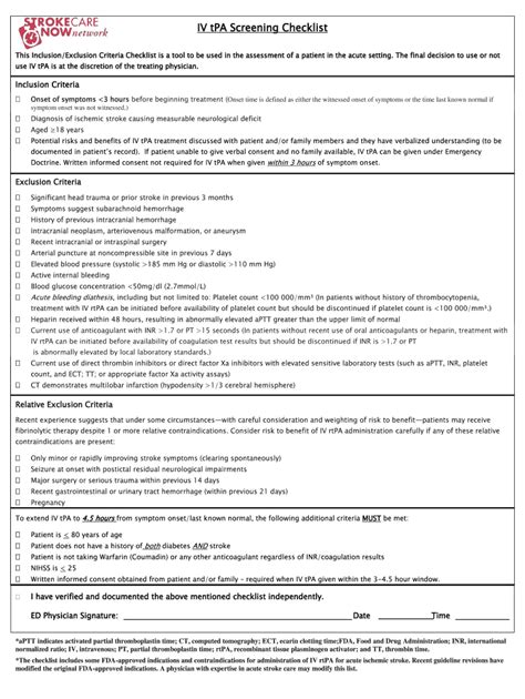 Tpa contraindications: Fill out & sign online | DocHub