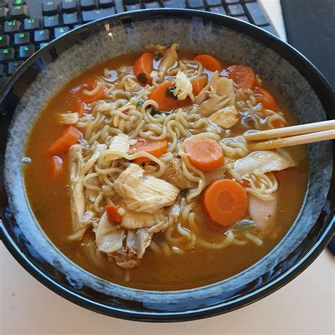 Homemade Chicken Curry Ramen Rfood