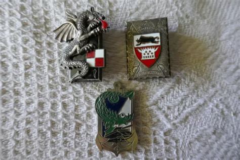 Insignes Indochine Cavalerie Dragons Commandement De L Arme Blind E