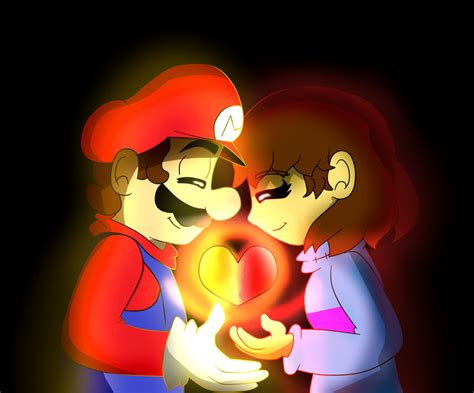 Mario X Frisk By Underbros Art On Deviantart