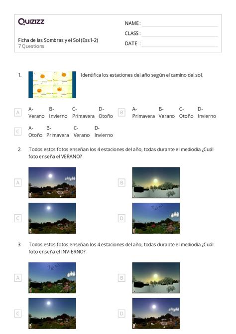 Sombras De Significado Hojas De Trabajo Para Grado En Quizizz