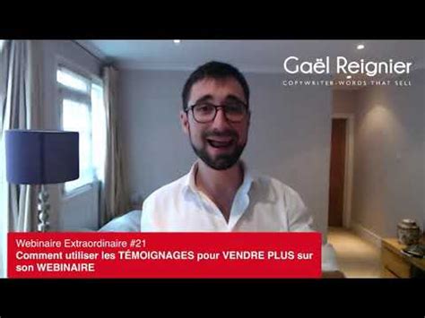 Comment utiliser les TÉMOIGNAGES pour VENDRE PLUS sur son WEBINAIRE