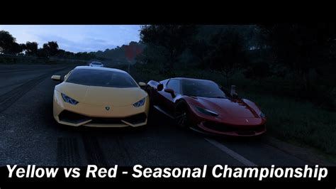 Yellow Vs Red Seasonal Championship Forza Horizon Youtube