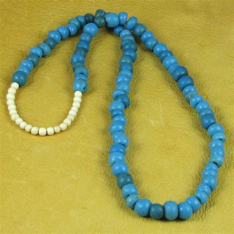 Blue Padre Trade Beads Necklace Blue Padre Crow Beads Trade Beads