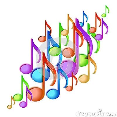 Colorful Musicnotes Stock Illustration Illustration Of Notation