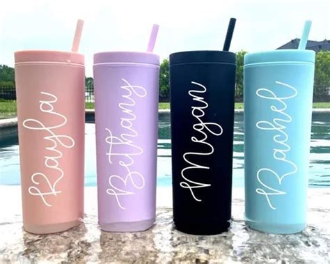 Stickers De Nombres Personalizados Para Vasos Termos Tazas En Venta