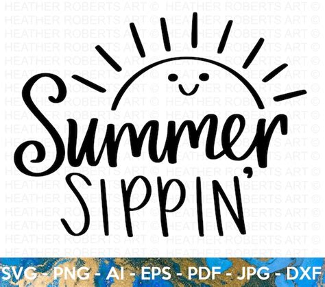 Summer Sippin Svg Summer Svg Beach Svg Beach Life Svg Etsy