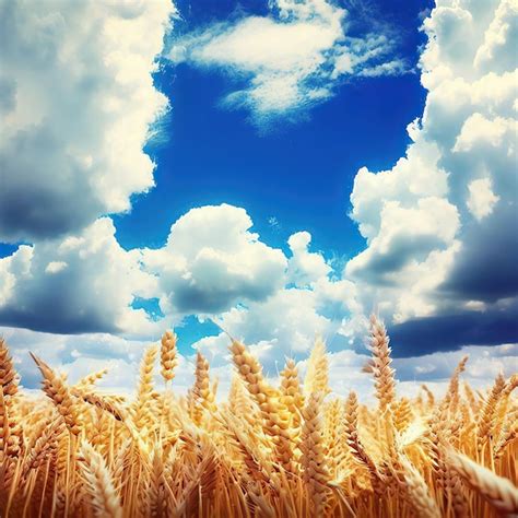 Premium Photo Closeup Of Ripe Golden Wheat