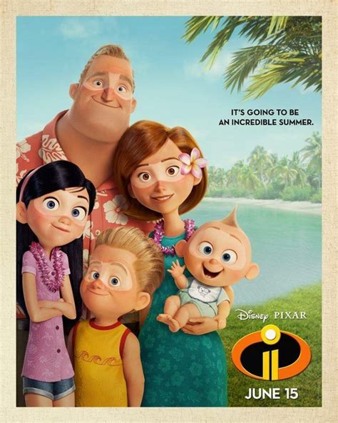 Bob Family Berlibur Dalam Poster Terbaru The Incredibles 2 - Greenscene