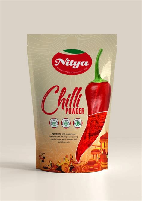 Chilli Powder Food Advertising Creative Packaging Design Chilli Powder