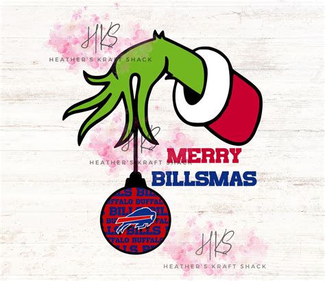 Buffalo Bills Grinch Ornament PNG Digital Image X3 Etsy UK