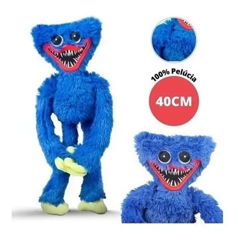 Huggy Wuggy Boneco Azul Pelucia Playtime Pop Time No Brasil