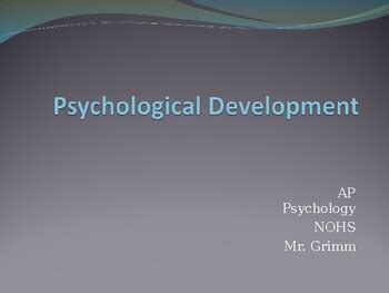 AP Psychology Unit 5 PowerPoint Development By Craig Grimm TPT