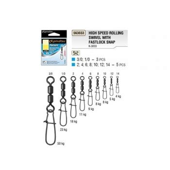 Starks Fishing Shop Komatsu Swivels High Speed Rolling Swivel With