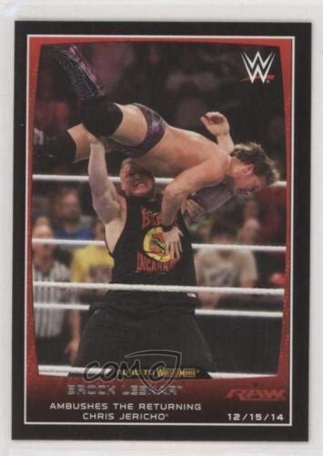 Topps Wwe Road To Wrestlemania Brock Lesnar Ebay