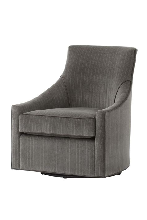 Dark Gray Upholstered Swivel Chair Andrew Martin Fraser Upholstered