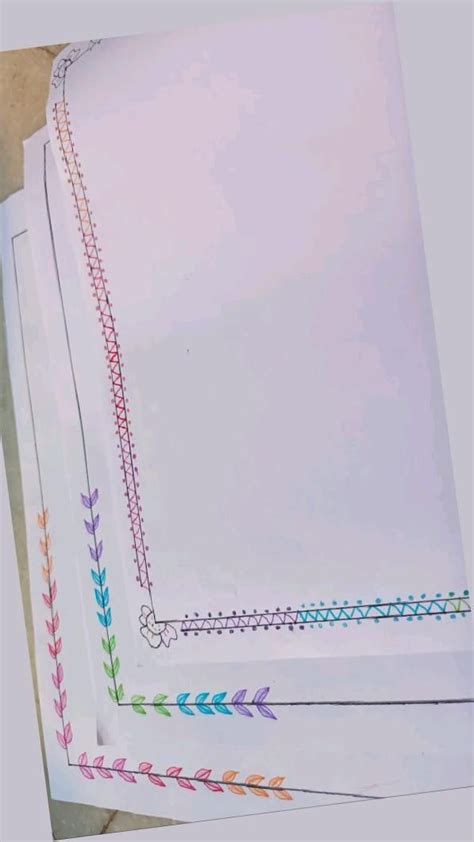 Page border design for school project..Easy and Simple.. | Page borders ...