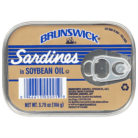 Brunswick Sardines In Soybean Oil | Canned Tuna & Seafood | Foodtown