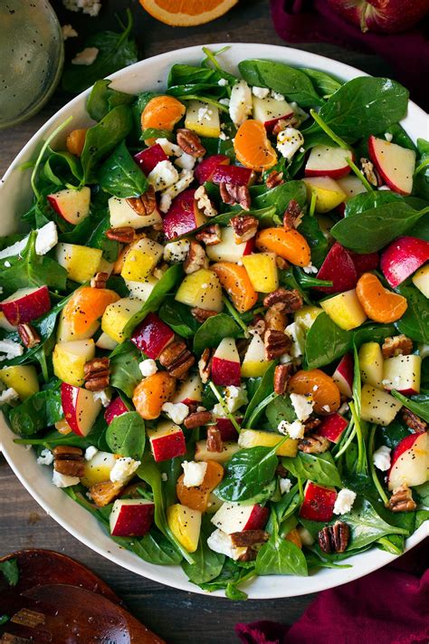 Spinach Salad With Feta Cheese And Mandarin Oranges