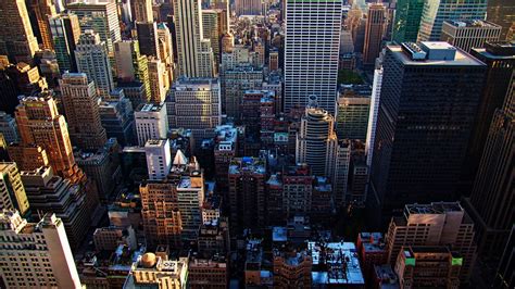 Manhattan City On Aerial View HD New York Wallpapers | HD Wallpapers | ID #53039