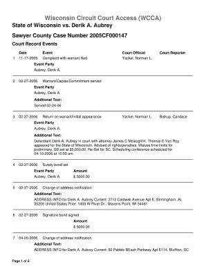 Wisconsin Circuit Court Access - Page 2 | pdfFiller