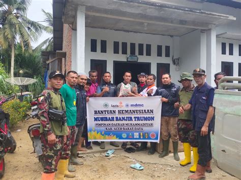 Lazismu Mdmc Aceh Barat Daya Bantu Sembako Dan Sumur Bor Korban Banjir