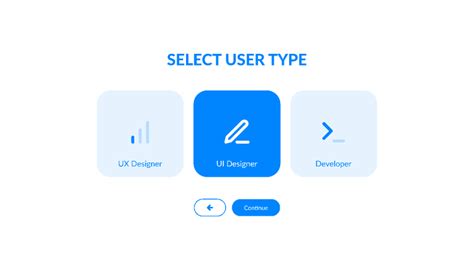 Daily Ui Select User Type Figma