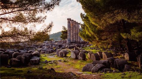 Walking in Priene Ancient City 4K Aydın Priene antik kentinde yürüyüş