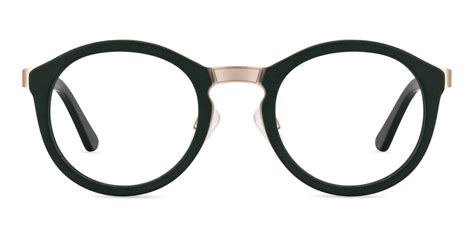 Emerald Round Dark Green Eyeglasses In Bold Style Zinff Optical