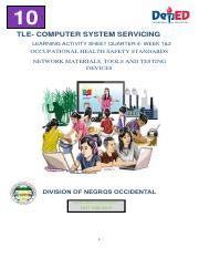 CSS WEEK 1 2 Pdf 10 TLE COMPUTER SYSTEM SERVICING LEARNING ACTIVITY