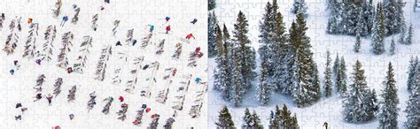 Galison Gray Malin The Snow Two Sided Puzzle Multicolor