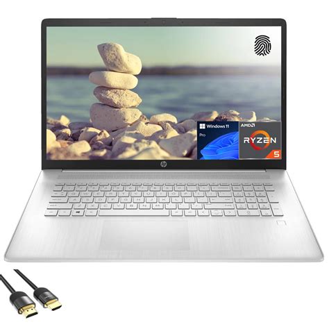 Free Shipping! HP Laptop for Business and Student, 17.3" FHD IPS Display, AMD Ryzen 5 5500U (Up ...