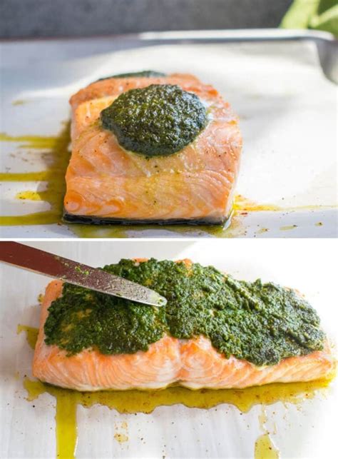 Baked Pesto Salmon Recipe Cooking With Mamma C