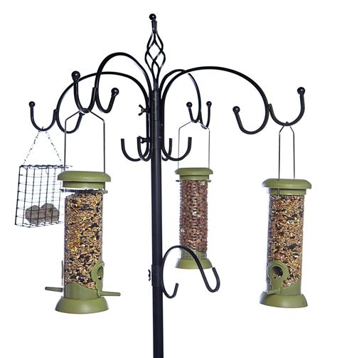 Metal Garden Ultimate Wild Bird Feeding Station Complete With Feeders