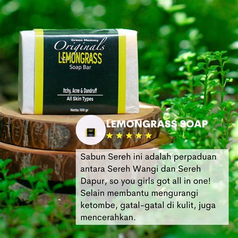 Jual Lemongrass Soap Bar Sabun Natural Gatal Gatal Kulit Ketombe