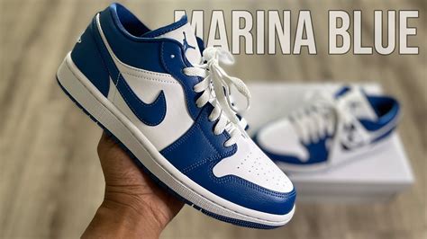 Fire Jordan Low Marina Blue On Feet Review Youtube