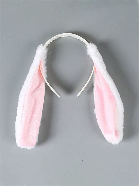 Bandeau Lapin Oreilles Tombantes Fait Main Ensemble Oreilles Et Queue