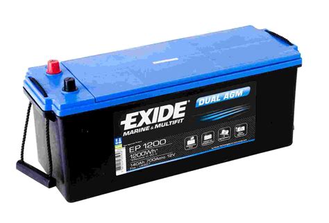 Exide Dual AGM EP 1200 12V 140Ah 1200Wh Starten Versorgen BSE