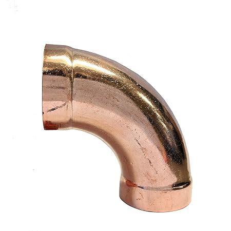 Libra Supply DWV 2 Inch 2 Inch 2 Wrought Copper 90 Degree Long Turn