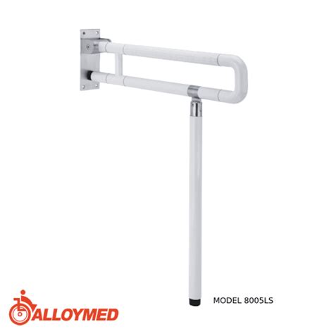 ALLOYMED 8005LS Fold Away Wall Grab Bar Fall Prevention