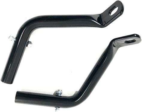 Black Saddlebag Guard Eliminators Support Brackets Harley