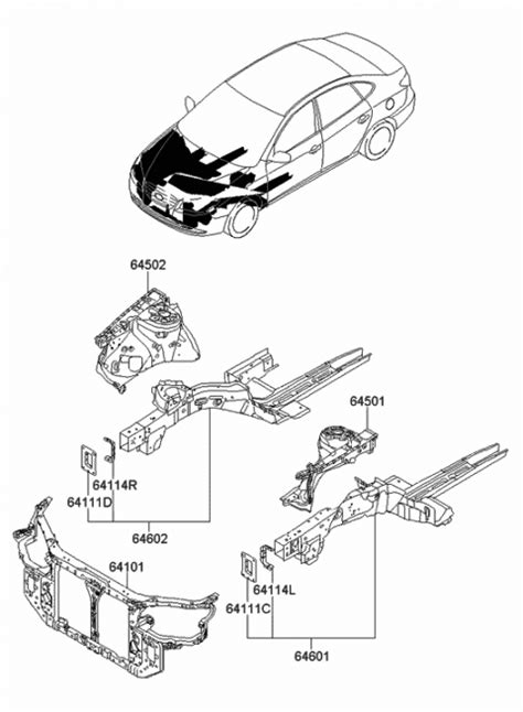 H Genuine Hyundai Panel Assembly Fender Apron Rh